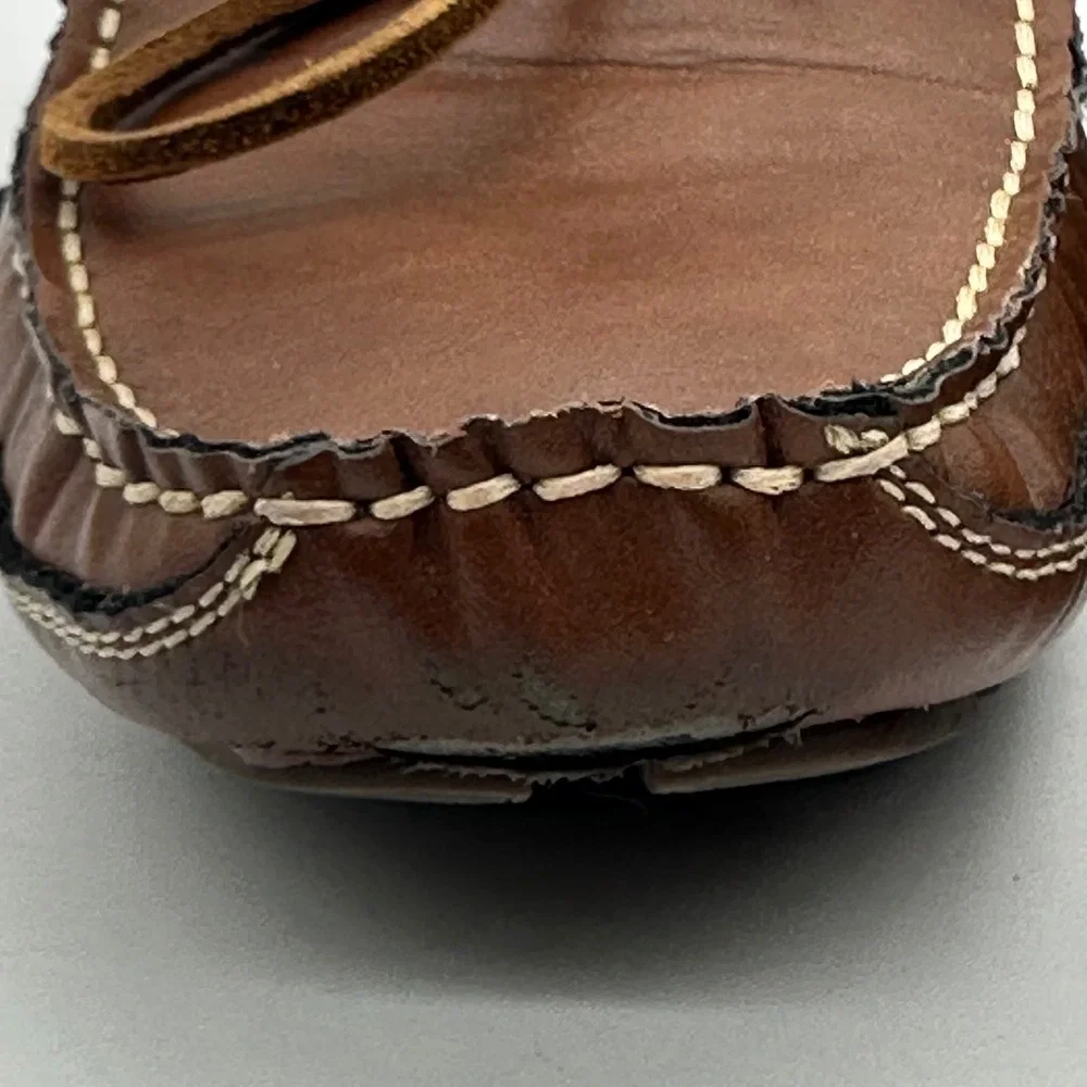 IZOD 630182 Burton Tan Smooth Mens Size‎ 9.5 M Driving Moccasin Loafer Shoes